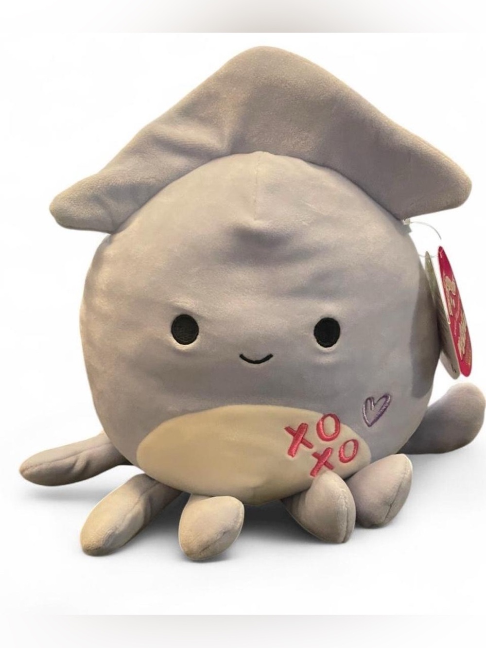 Squishmallows Stacy Purple Lavender Squid XOXO Hearts  2021 Kelly Toys  Plush